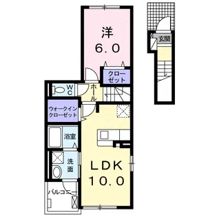 アリーチェ【2階】の間取り
