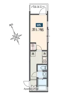 MELDIA宮原【1階】の間取り