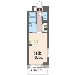 ブライトソレイユタワー【1104号室】の間取り