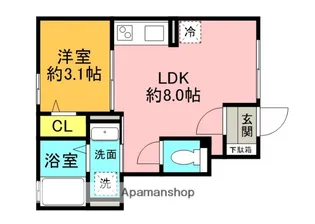 タウンセレッソ【1階】の間取り