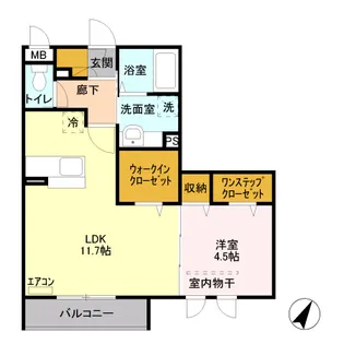 シャルマン【3階】の間取り