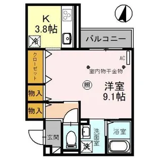 コリーヌヴェール日進【2階】の間取り
