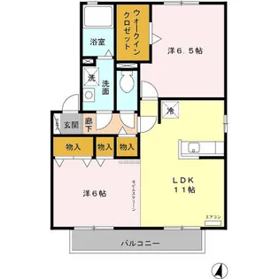 シャレーエスポワール 弐番館【2階】の間取り