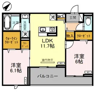 ベルフォルテ【2階】の間取り