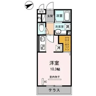 ARPAGE【303号室】の間取り