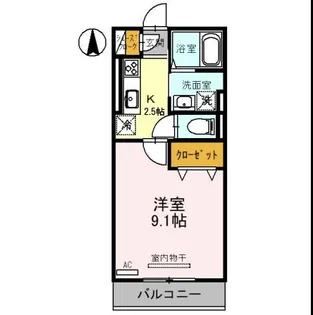 ルミナス ハイム【1階】の間取り