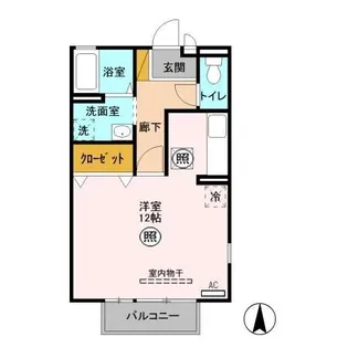 クレール Ⅰ【1階】の間取り