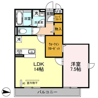 カーサ マロン【3階】の間取り