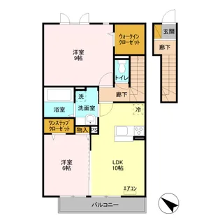 サザンクロス【2階】の間取り