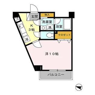 ラ・セネシオ【6階】の間取り