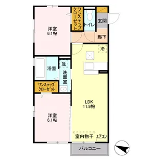 グランコート富士【1階】の間取り