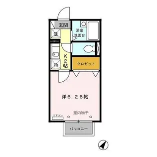 メゾンベール【1階】の間取り