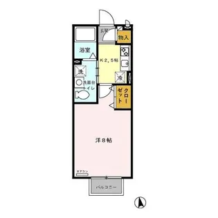 ガーデンクレール【2階】の間取り