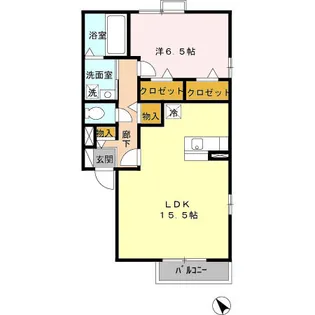 エバーグリーンガーデン C【2階】の間取り