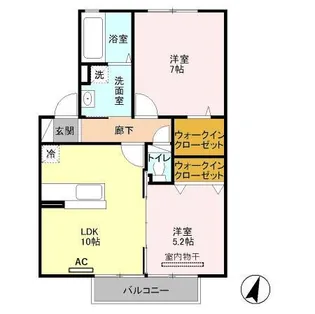 サンライズヒル A【2階】の間取り