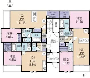 LUNA GRACE【1階】の間取り