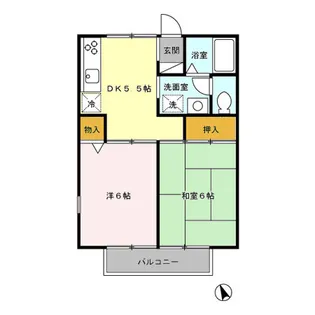 シャトル藤【1階】の間取り