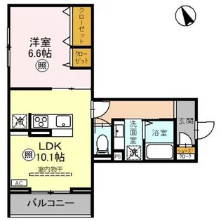 NOBLE VILLA土呂町【2階】の間取り