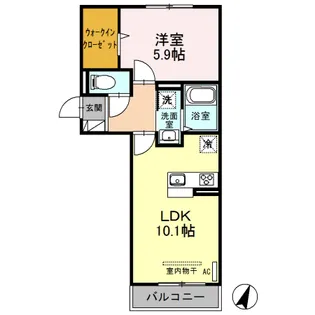 エクシー大宮【3階】の間取り