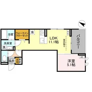 リーセント ビオラ【3階】の間取り