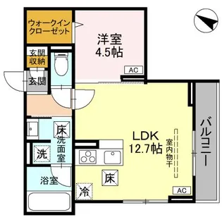 リーセント ビオラ【1階】の間取り