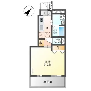 ベッシア・ノーブル【1階】の間取り