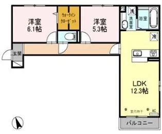 ダイヤソン【2階】の間取り