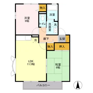 レジデンス大宮【2階】の間取り