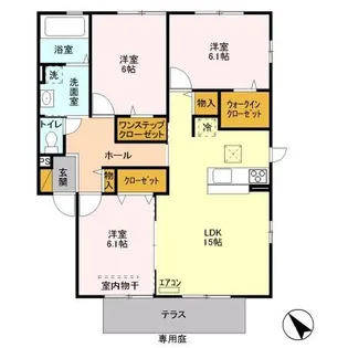 パークサイドグリーン B【1階】の間取り