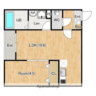 (仮称)ジーメゾン東宮原【202号室】の間取り