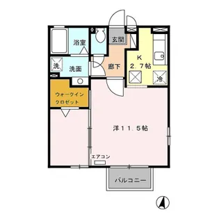 ヴィクトワール II【1階】の間取り