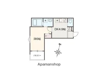 MELLAS西大宮Ⅲ【3階】の間取り