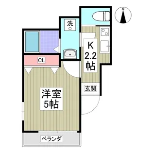 クリスティー【3階】の間取り