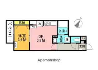 ARIETTA TAKINISHI【2階】の間取り
