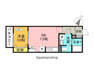 ARIETTA TAKINISHI【2階】の間取り