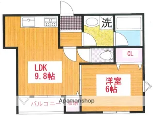 モダンカーサ東大宮Ⅰ【2階】の間取り