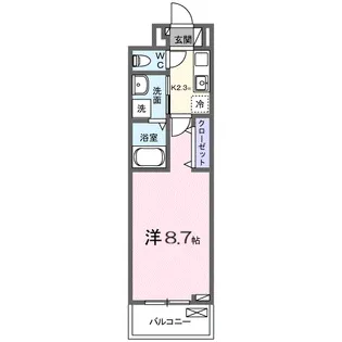 ヒカルサさいたま宮原【3階】の間取り