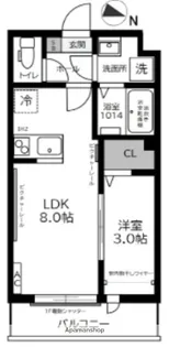 ガーデンヒルズ宮原【2階】の間取り