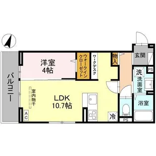 アザレア C【3階】の間取り