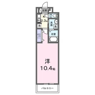 ラ・テュイル【2階】の間取り