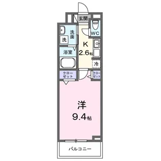 ラ・テュイル【3階】の間取り