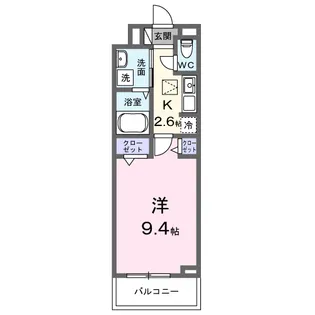ラ・テュイル【1階】の間取り