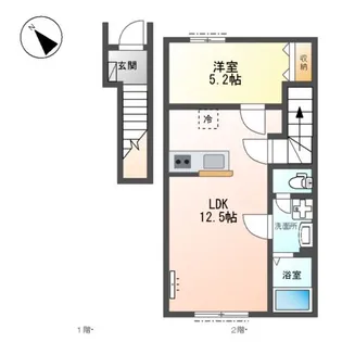 ミキ宮原【2階】の間取り