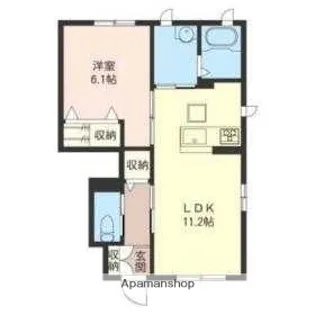 クレセント本郷Ⅴ【101号室】の間取り