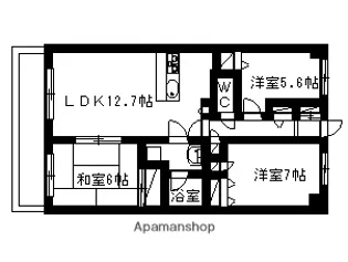 パティオ大宮【2階】の間取り