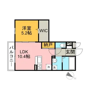 ファルツ大宮【3階】の間取り