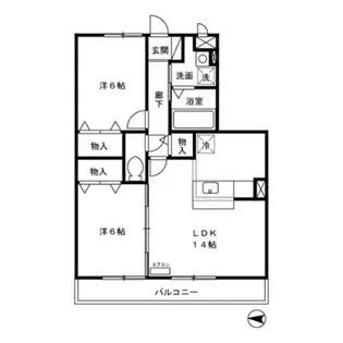 ヴィヴィレ フルール【3階】の間取り