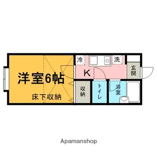 モンシャトー宮原G棟【105号室】の間取り