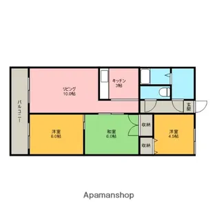 3LDKの間取り画像