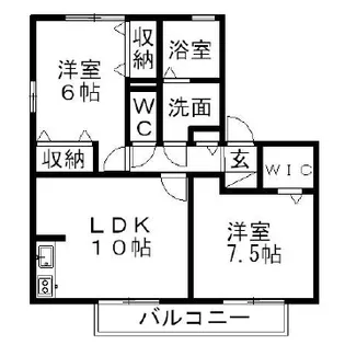 ヴェルデ・パティオ B【1階】の間取り